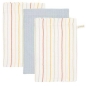 Preview: Waschhandschuhe Set Vintage Sunny Stripes / Pure Soft Blue | Little Dutch