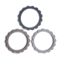 Preview: Beißring Blumen Armband 3-Pack (Steel/Dove Gray/Stone) | Mushie