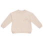 Preview: Sweatshirt Oversized mit Rüschenkragen puder grau, 98/104 | leevje