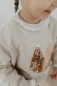 Preview: Sweatshirt Oversized 'little Princess' mit Pailetten puder grau, 74/80 | leevje