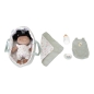 Preview: Kuschelpuppe Baby Evi mit Pflegeset Flowers & Butterflies, | Little Dutch