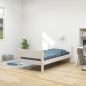 Preview: Einzelbett mit Pfosten, weiß | Flexa