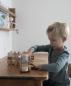 Preview: Holzzug Pure & Nature - Zur Geburt - bedruckt | Little Dutch