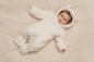 Preview: Teddy-Strampler Baby Bunny, Off White, Größe 74/80 | Little Dutch