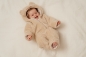 Preview: Teddy-Strampler Baby Bunny, Sand, Größe 50/56 | Little Dutch