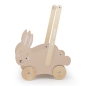 Preview: Lauflernwagen Holz - Frau Hase bedruckt | Trixie