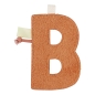Preview: Buchstabe B orange für Girlande