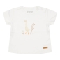 Preview: Kurzärmeliges T-Shirt Little Goose Walking White, Größe 62 | Little Dutch