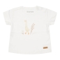 Preview: Kurzärmeliges T-Shirt Little Goose Walking White, Größe 68 | Little Dutch