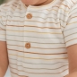 Preview: Kurzärmeliges T-Shirt Vintage Sunny Stripes, Größe 62 | Little Dutch