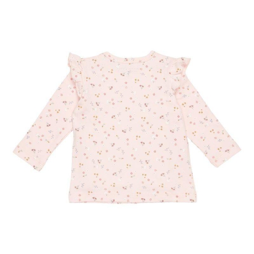Langarm-Shirt Little Pink Flowers, Größe 86 | Little Dutch