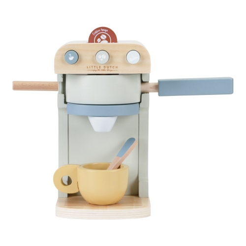 Kaffeemaschine Holz, mint | Little Dutch