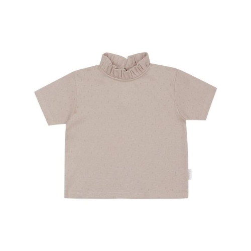 T-Shirt Pointelle  - dusty rose / 98/104 | leevje