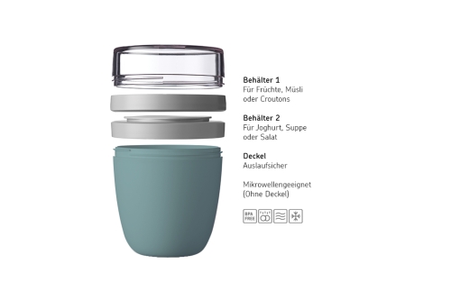 Lunchpot Ellipse Mini, Nordic green | Mepal