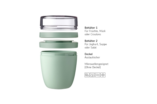 Lunchpot Ellipse - Nordic sage | Mepal