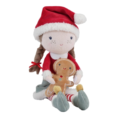 Kuschelpuppe X-Mas Rosa 35 cm | Little Dutch