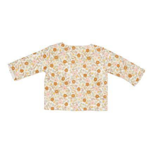 Langarm-Shirt mit Kragen Vintage Little Flowers, Größe 80 | Little Dutch