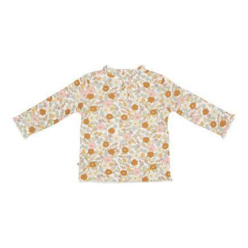 Langarm-Shirt mit Rüschen Vintage Little Flowers, Größe 74 | Little Dutch