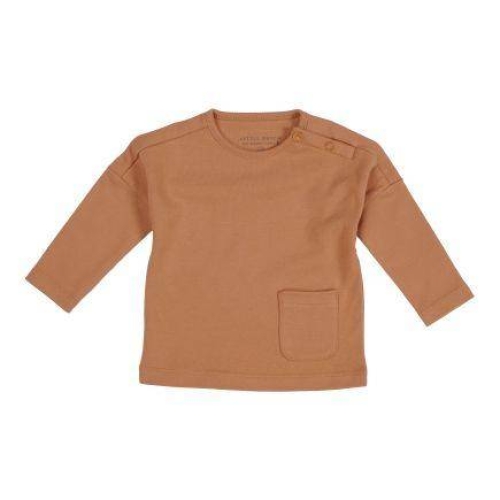 Sweatshirt Vintage Sunny Stripes Almond, Größe 86 | Little Dutch