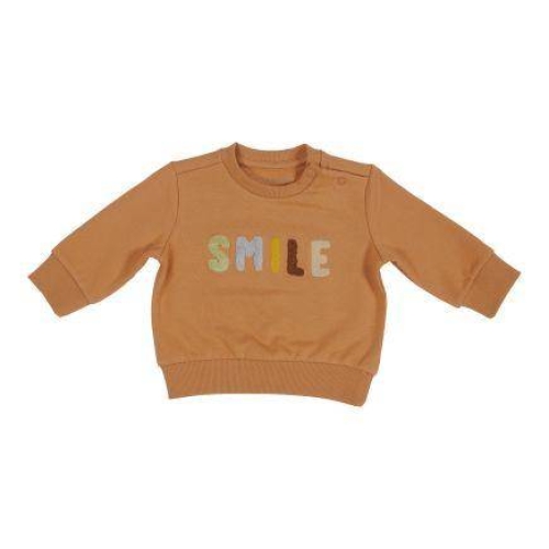 Pullover Vintage Sunny Stripes "Smile", Größe 50/56 | Little Dutch