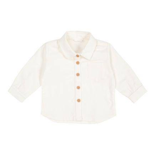 Hemd Cord Vintage Sunny Stripes Soft White, Größe 80 | Little Dutch