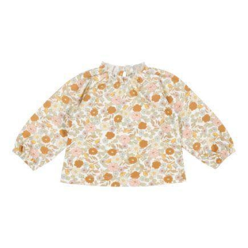 Langarm-Shirt Vintage Little Flowers, Größe 62 | Little Dutch