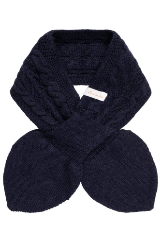Handschuhe und Schal "Navy" Blau, für Kinder zwischen 12 und 24 Monate | leevje