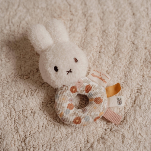 Rassel-Greifling Hase Vintage Little Flowers | Miffy x Little Dutch