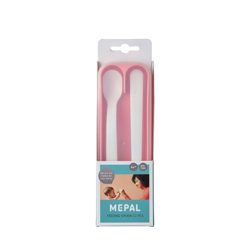 Kinder-Fütterlöffel, 2 Stück - Deep Pink | Mepal