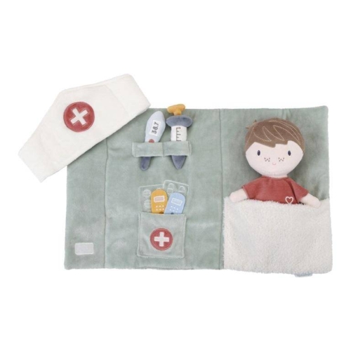 Kuschelpuppe Jim, Doktor Spielset | Little Dutch