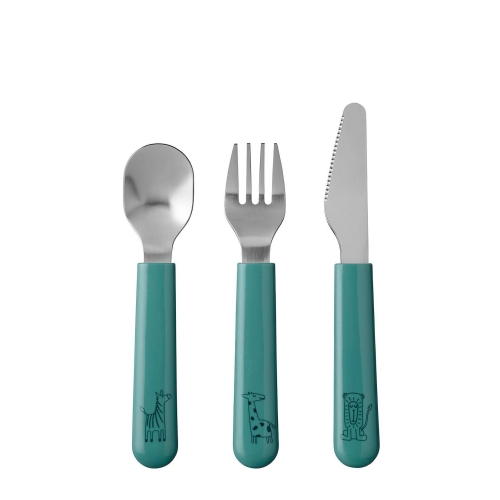 Kinder-Besteckset Mio 3-teilig - Deep Turquoise | Mepal