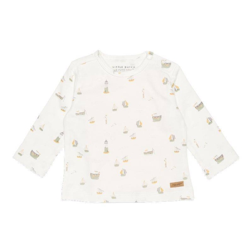 Langarm-Shirt Sailors Bay White, Größe 86 | Little Dutch