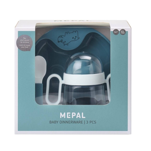 Babygeschirr-Set Mio 3-teilig - Deep Blue | Mepal