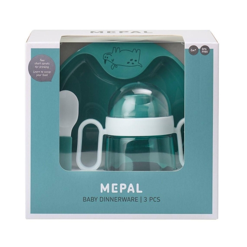 Babygeschirr-Set Mio 3-teilig - Deep Turquise | Mepal