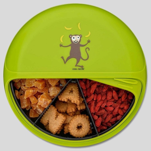 Lunchbox BentoDISC™ mit 5 Fächern, lime I Carl Oscar