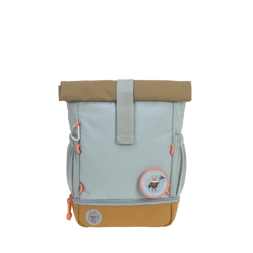 Rucksack Rolltop, natur/hellblau | Lässig