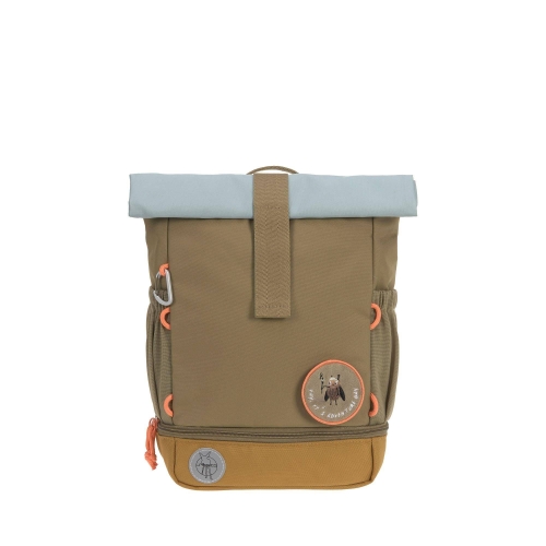 Rucksack Rolltop, natur/oliv | Lässig