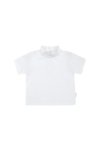 T-Shirt Pointelle  - white / 86/92 | leevje