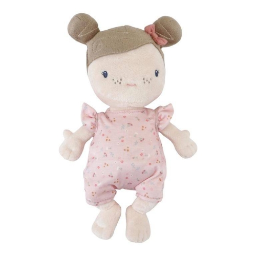 Kuschelpuppe Baby Rosa mit Pflegeset Little Pink Flowers  | Little Dutch