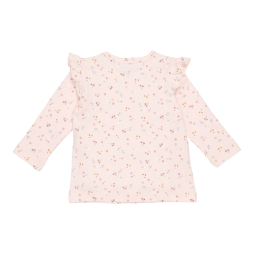 Langarm-Shirt Little Pink Flowers, Größe 80 | Little Dutch