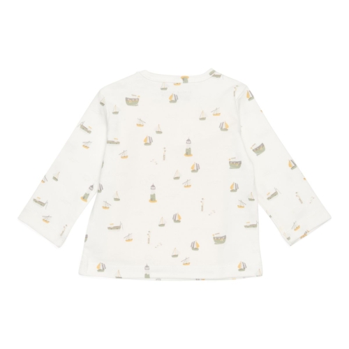 Langarm-Shirt Sailors Bay White, Größe 80 | Little Dutch