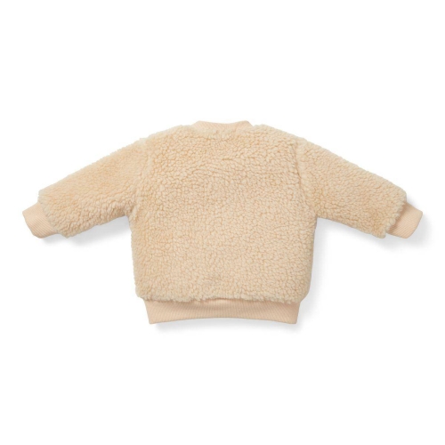 Teddy-Pullover, Sand, Größe 68 | Little Dutch