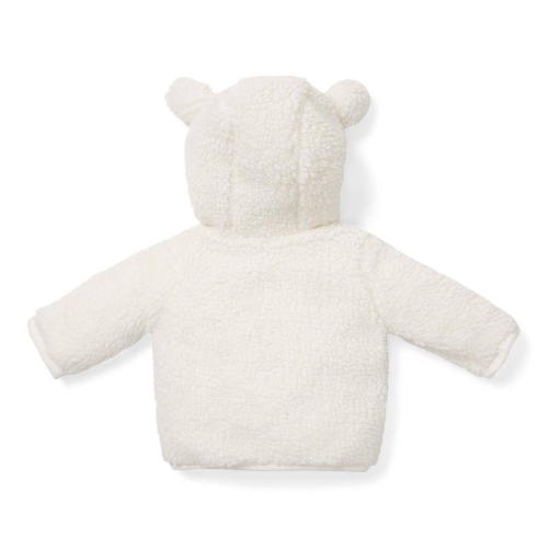 Teddy-Jacke Baby Bunny, Off-White, Größe 50/56 | Little Dutch