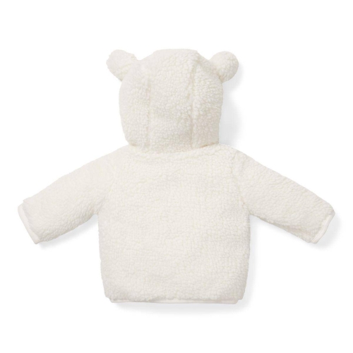 Teddy-Jacke Baby Bunny, Off-White, Größe 62 | Little Dutch