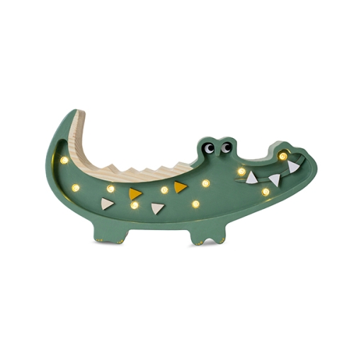Lampe Krokodil mini, militär-grün | Little Lights