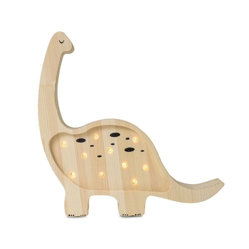 Lampe Dino Diplodocus mini Jurassic Holz  | Little Lights