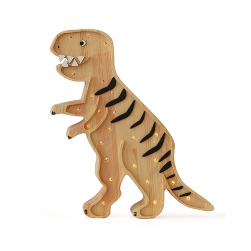 Lampe Dino T-Rex Mesozoikum Holz | Little Lights