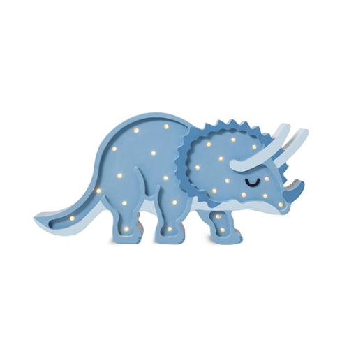 Lampe Dino Triceratops Jurassic, blau | Little Lights