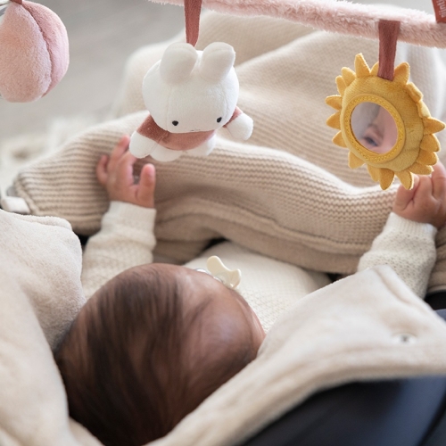 Kinderwagenkette Fluffy pink | Miffy x Tiamo