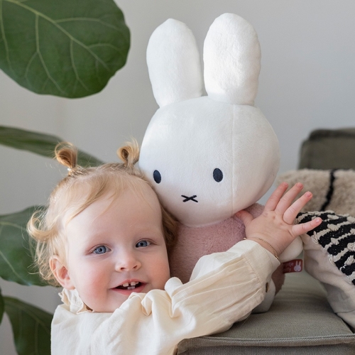 Kuscheltier Hase Fluffy 35 cm, pink | Miffy x Tiamo